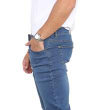 MYT Mens Straight Leg Jeans Hyper Stretch Regular Fit Denim Pants Trousers - Medium Wash - View 6