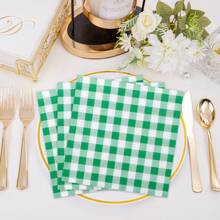 20 piezas de servilletas desechables a cuadros de alta calidad, de 13 pulgadas y doble capa, absorbentes, con opciones de multicolor para fiestas de cumpleaños, decoración de mesas, fiestas de carnaval, bodas, Día de la Madre, graduaciones, Eid, fiestas temáticas, mesas de postres y diversos festivales.
