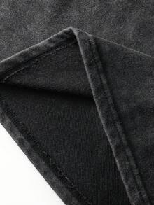 Es Trus Cotton 夏季女式趣味印花嘻哈“美杜莎肖像”个性化图案印花街头风，韩版舒适复古时尚通勤百搭Y2K女装，适合户外休闲，常规小众朋克风黑色修身圆领短袖可机洗大码T恤休闲 - 黑色 - 查看 4