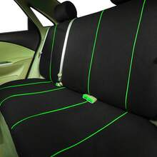 Universal Car Seat Covers, 9-Piece Set. Universal Seat Cushions Compatible With Airbags. Easy To Remove And Disassemble, Easy To Clean. Comfortable And Breathable, Protecting Your Seat And Making It Look Beautiful. Universal Fit For Most Cars, Trucks, SUVs, Or . - 綠色Verde - 查看 4