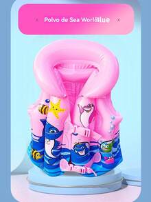 Chalecos de flotabilidad hinchables para los más pequeños - Rosa - Ver 2