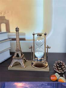 1 Pc Retro Eiffel Tower Style Rotating , Home Decor Ornament Suitable For Living Room, Office, Bedroom, Desk, Romantic Anniversary Gift For Couples, Ideal Holiday Gift For Friends And Family