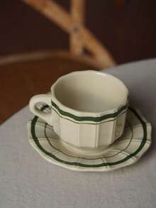 180毫升日内瓦浓缩咖啡杯碟套装，复古欧式咖啡杯套装，回到学校