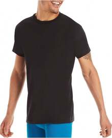 Mens Undershirt Packs, Soft Cotton Stay-Tucked Undershirts, Multipacks In White/Black/Assorted, Men's Undershirts - White - 12 Pack - View 6