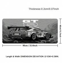 Sports Car Mouse Pad XXL Gaming Accessories Office Gamer Keyboard Desk Mat Non-Slip Laptop Large Anime GTR Mousepad