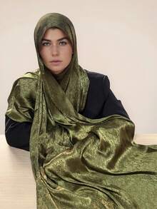 1 pezzo Sciarpa da donna di lusso con strass e glitter, sciarpa hijab per abiti - Multicolore - Visualizzare 17