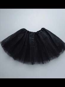 1pc Adult 3-Layer Tulle Petticoat Skirt, 40cm Princess Puffy Tutu Dress, Costume For Cosplay, Birthday Party, Role Play, Halloween
