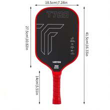 Racchetta da pickleball in fibra di carbonio T700 premontatasu una singola struttura, finitura opaca, di livello torneo, per adulti di fascia alta, racchetta professionale per competizioni sportive