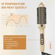 UKLISS Professional Hair Tools: 38mm Curling Barrel, Compact And Portable, Easy To Maneuver To Create Salon-Quality Curls. Suitable For Both Long And Short Hair. - US A Type Plug(110-127V) - View 3