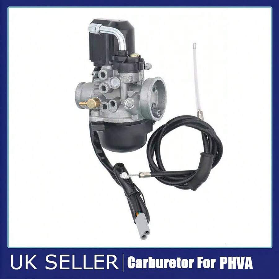 Carburettor 17.5mm Replacement For PHVA Piaggio Zip 50 Vespa LX 50 Vespa ET2 50 - Black - View 1