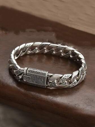 1pc Exquisite Eternal Vine Bracelet, Vintage European & American Style Retro Hip Hop Bracelet, Gift