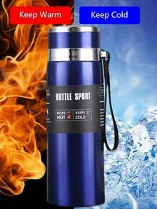 1 件大容量双层不锈钢真空保温瓶、冷热保温瓶、咖啡杯、茶杯、便携式户外保温瓶适用于运动和露营、学校设备、情人节礼物、父亲节和母亲节礼物、婚礼季、毕业季、个人使用、家庭、学习、校园、旅行、汽车等场景 - 彩色 - 查看 6