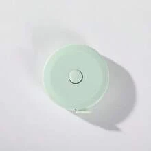 1入組1.5米北歐風格方形鑰匙扣自動彈尺，適用於衣服、身體和皮革工藝的迷你尺