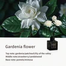 1pc 50ml Plant Flower Fragrance Series Small Square Bottle Fireless Aromatherapy Essential Oil Bedroom Living Room Fragrance Incense Ornaments Home Air Freshener