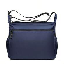 Men's Crossbody Backpack: Durable With Adjustable Strap And Casual Design For Everyday Use - 藍色 - 查看 3