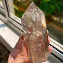 1 件大型烟晶塔，家居和办公室装饰，不对称形状水晶摆件 - 1 pc random - 查看 9