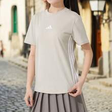 Adidas W 3S SJ T Women's Sportswear Running Fitness Training Wear Comfortable Breathable Short Sleeve T-Shirt JE1237
