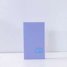 1PC Box Business Card Holder - Double-Sided Thickened , Macaron Color Series With Celebrity Patterns, Card Storage & Collection (9x5.7cm, Holds 120 Cards)