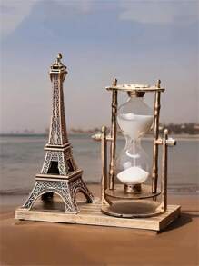 1 Pc Retro Eiffel Tower Style Rotating , Home Decor Ornament Suitable For Living Room, Office, Bedroom, Desk, Romantic Anniversary Gift For Couples, Ideal Holiday Gift For Friends And Family