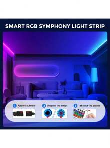 24-przyciskowy pasek świetlny z pilotem na podczerwień, Bluetooth i aplikacją na smartfony, 5-woltowe, 7-kolorowe tło świetlne do telewizora, oświetlenie nastrojowe do pomieszczeń e-sportowych, zestaw pasków świetlnych RGB