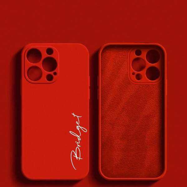 Personalized Customized Name Letter Phone Case Compatible With IPhone 17 16 15 14 13 12 11 Pro Max 17 Air Luxury Liquid Silicone Gel Soft DIY Engraved Gift Shockproof Bumper Cover 16 15 14 13 Pro Max,Cell Phones & Accessories,Chic Autumn,2025phonecase