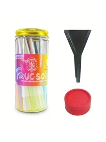 Color Canned Pre-Rolled Cone + Random Color Smoke Mill + Black Funnel Ultra-Thin Slow Burning With Tip Roll Paper Portable Tapered Roll Paper Lovers Gift Party Gift For Friends Gift Outdoor Items, Pre-Rolled Filter Paper Accessories Easy To Carry