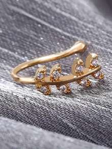 Exquisite Fashion S925 Sterling Silver Cubic Zirconia Leaf Shaped Nose Ring, Essential For Women's Date - Leaf Nose Ring - View 2