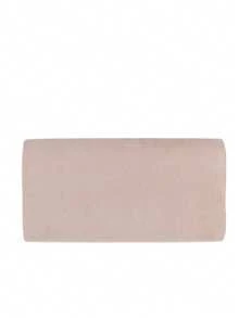 Girly Handbags Womens Plain Faux Suede Clutch Bag - Nude - View 4