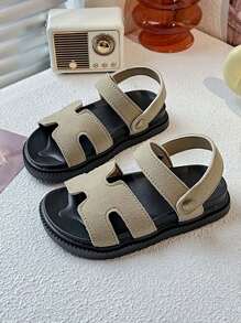 Sandalias de verano para niños, estilo casual con suela suave convertible y diseño lindo, sandalias tipo chanclas con estilo coreano para niños