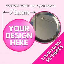 1/3/5/10/30/50/100/500pcs, Customized Design Badges/Pins, Customizable Text/Logo/Photo, Personalized Text Badges, Customized Pins, Personalized Backpack Badge Accessories, Customized Bags - Multicolor - View 30