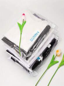 100pcs Large Size Self-Sealing Glass Paper Bags, Reusable Transparent Self-Adhesive Plastic Bags For Packaging Clothes, T-Shirts, Pants, Accessories