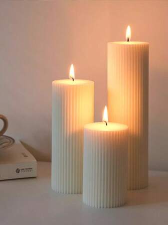 3D Cylinder Silicone Candle Mold For DIY Scented Candles, Soap & Soy Wax Crafting - Easy Release, No Power Needed