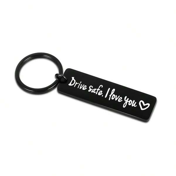 1 pièce/2 pièces Porte-clés créatif "I Love You" pour homme, gravé. Cadeau pour mari, petit ami, accessoires de voiture, porte-charme de sac, accessoires scolaires, gothique mignon Y2K
