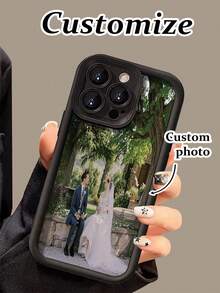 Funda personalizada para teléfono con textura de alta gama, sensación de hundimiento, cubierta protectora antideslizante de dibujo de color reforzada