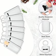 6pcs/10pcs Customized Lipstick Keychain, Double Sided Printed Text & Image DIY, Holiday Gift - Multicolor - View 3