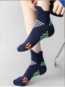 5/3/1 Par de calcetines deportivos de uso diario y casual con lunares, unisex, de tela de punto transpirable y antideslizante, aptos para correr, saltar la cuerda, ciclismo, todo el año