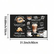 1pc Coffee Pattern Coffee Machine Tableware Drying Mat - Diatomite Print Draining Mat, Kitchen Countertop Mat, Kitchen Utensil Mat - Dish Mat, Soft Diatomite Suitable For Kitchen Counters, Fit For Coffee Maker & Espresso Machine - White - View 14