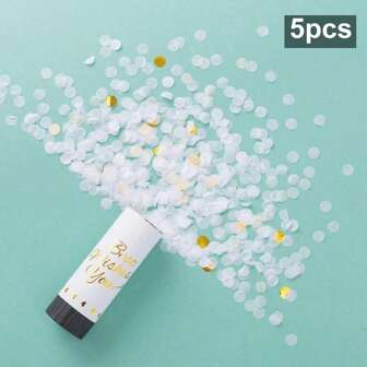 1/5/10pcs Confetti Poppers,Colorful Confetti Handheld Twist Gift Flower Tubes,Graduation Party Confetti,Wedding Party, Mother's Day,Graduation Decorations,Gender Reveal Decorations,Birthday Decoration,Party Favors,Room Decorhome Decor (Do Not Aim The Launch Tube At People Or Objects)