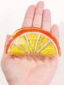 Fruit Inspired Hair Clip - Women's Vibrant Translucent Lemon Design - Sweet And Fashionable Hair Accessory Suitable For Thanksgiving Or Daily Use - Multicolor - View 3