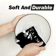 1pc/2pcs Buffalo Plaid Kitchen Towels, Soft & Absorbent Machine Washable Polyester Dishcloth, Perfect For Kitchen Decor, Cooking.Baking, Holiday Decor & Bathroomssentials, TableDecor, Kitchen Supplies, Home Decoration, New Home Bathroom Housewarming Gift, Kitchen Towels