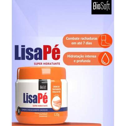 Creme Lisa Pé Relax Com Ureia e Mentol 120G -- BIOSOFT