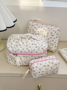 1buc/set Geantă de machiaj cu imprimeu drăguț Bunny&Bow Geantă cosmetică Geantă pentru machiaj Geantă pentru machiaj Organizator cosmetică Husă pentru machiaj Geantă pentru machiaj Geantă pentru îngrijirea pielii Fermoar Geantă de depozitare multifuncțională pentru îngrijirea pielii, cosmetice, perie, cremă de mâini, ruj, ulei de buze, monedă, articole mobile de machiaj, set de bijuterii, set de bijuterii Essentials Cruise Essentials Dorm Essentials Cadouri pentru prieteni Cadouri pentru profesori Cadouri pentru ziua de nastere Cadouri pentru domnisoara de onoare Cadouri pentru mama