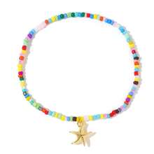 Bohemian Style Colorful Beaded Anklets, Fashionable Niche Foot Ornaments, Star Shell Pendant Summer Anklets, Ladies Beach Holiday Accessories - Multicolor - View 8