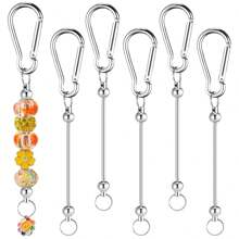 5/10 Pcs Beaded Keychain Making Kit, Metal Beaded Crafts DIY Blank Beaded Keychains, Suitable For DIY Gifts, Jewelry Making, Accessories