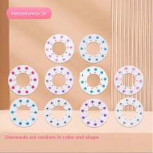 1 Set/100 Stücke/120 Stücke/220 Stücke Diamant-Themen Haar Schmuck Formung DIY Kits, Kinder Spiel Verkleidung Haar Accessoires Spielzeug, Diamant Haar Ornamente mit Styling Werkzeugen, Geburtstag/Halloween/Weihnachten/Thanksgiving Geschenk für Mädchen