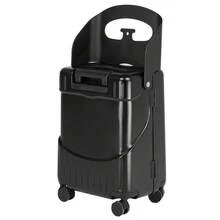 Advwin 20" Carry On Luggage With Seat, Hardside Lightweight Ride On Suitcase With 4 Spinner Wheels & TSA Lock For Travel, School - màu đen - Xem 2
