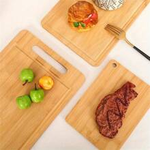 1/3 pièces [Planches à découper de cuisine en bambou] Planches à découper en bambou réversibles - Planches à découper de cuisine verticales pour la préparation des aliments