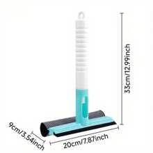 Professional 4-In-1 Multi-Surface Cleaning System With Detachable Sprayer & Microfiber Pads - Heavy-Duty Window Squeegee For Car/Bathroom/Kitchen Glass, Compact Design With Hanging Hook
