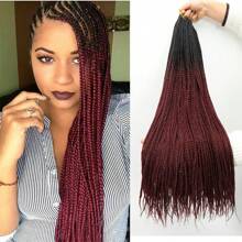 22 hebras Extensiones de cabello trenzado a ganchillo de 24 pulgadas rectas preanudadas sintéticas, trenzas a ganchillo de médium con nudo libre, trenzas a ganchillo diosa sirena de color negro natural para mujeres