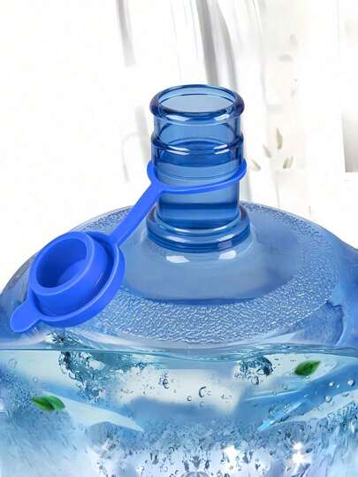 Pinza para transportar botellas de agua, tapa para botellas de agua para transporte de botellas de agua, herramientas de manejo, elevador de cubos, soporte de plástico azul simple, asa doméstica, tapa de botella de agua, a prueba de fugas, decoración del hogar, Navidad, Halloween, herramientas de tratamiento de botellas de agua para fiestas, accesorios, botellas de agua de oficina, suministros para termos